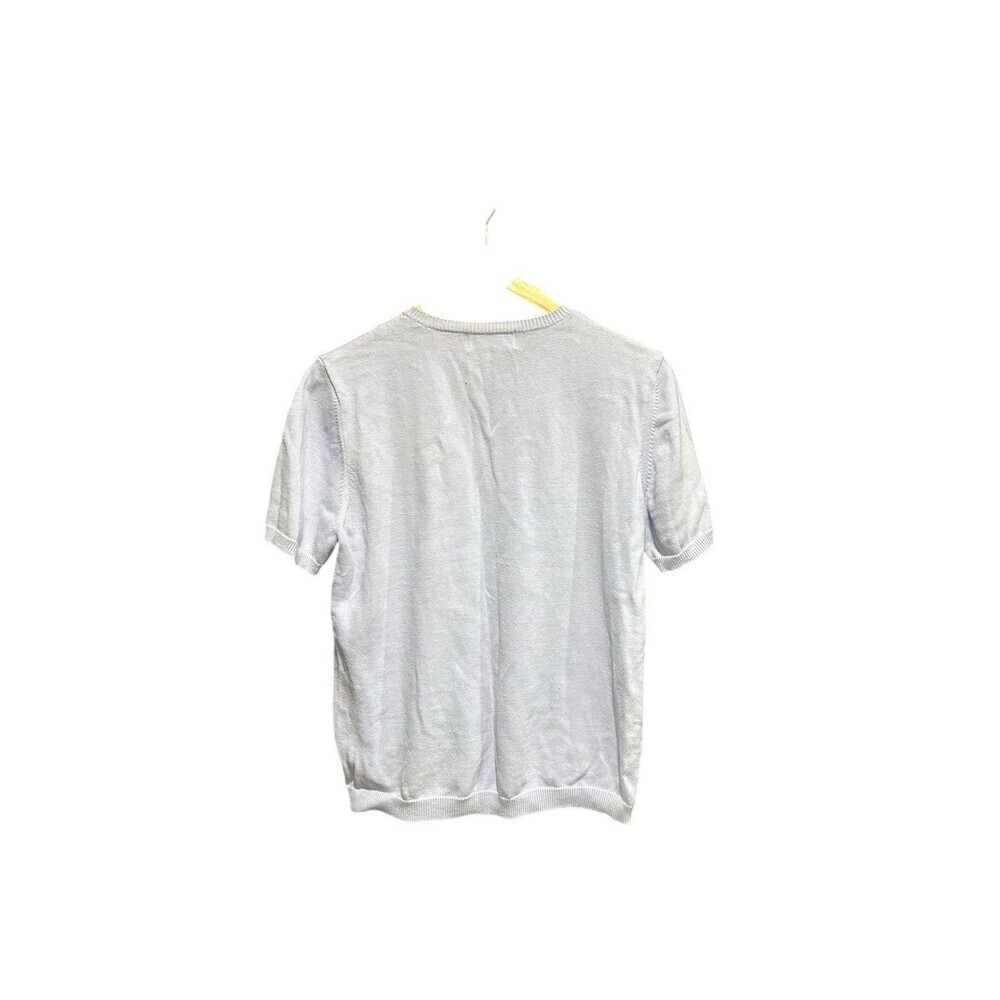 Alfred Dunner Sweater Top Short Sleeved Cottagecore Womens Size Small Pastel - Picture 11 of 11